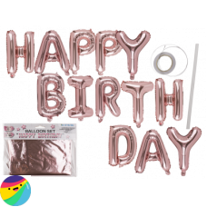 Baloni iz folije - Happy Birthday Rose Gold